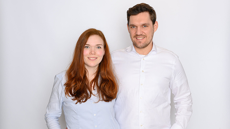 Geschäfts und Lebenspartner: Linda und Johannes Friedrich Marx.